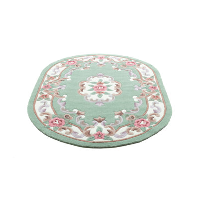 Ming Hand Tufted Green Rug