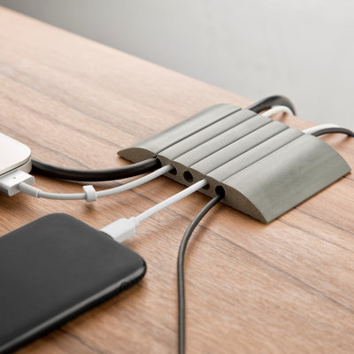 Porte-cable de bureau inscriptible station