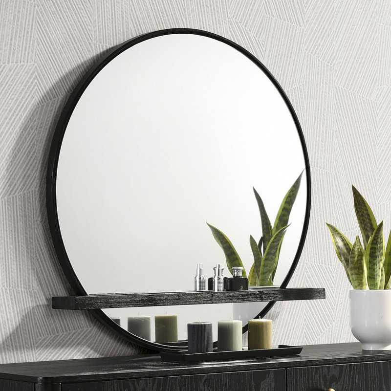 Miroir de commode Elzora Arini - noir, Noir