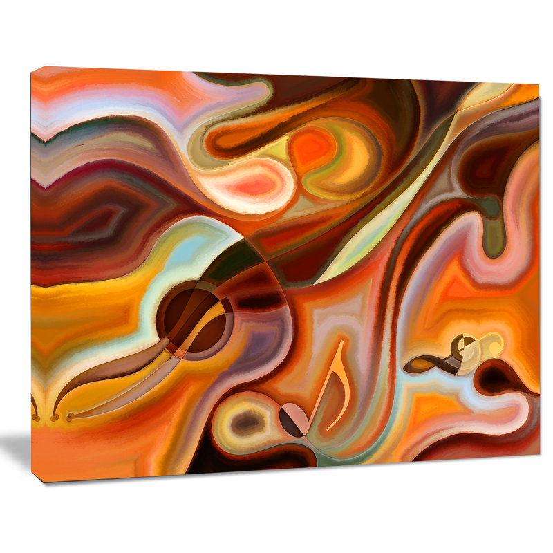«Music Dreams Abstract», impression sur toile tendue, H 8 po x l 12 po x P 1 po
