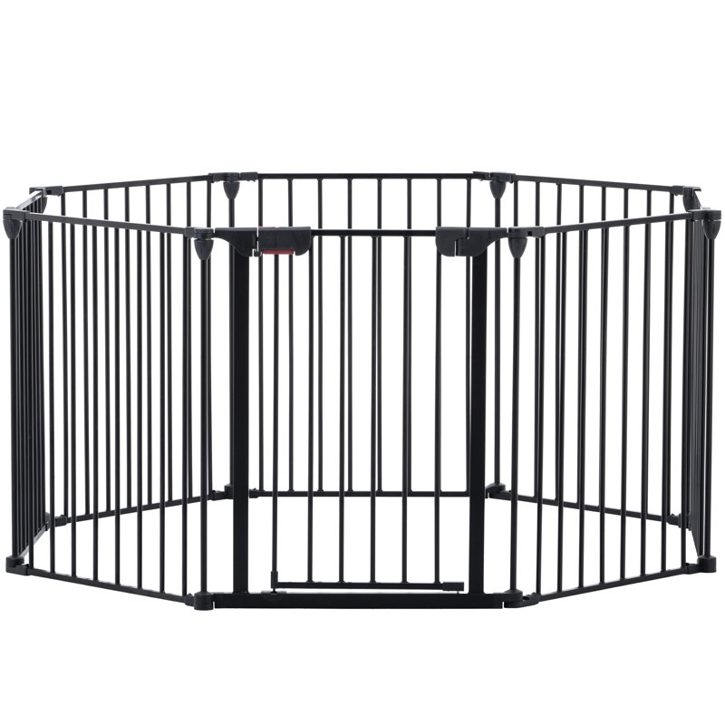 Barrière de jeu réglable 200 "- 8 panneaux en métal