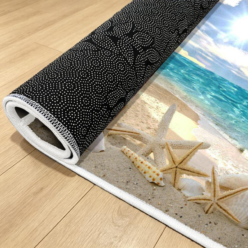Tapis intérieur lavable à la machine Brown Seas