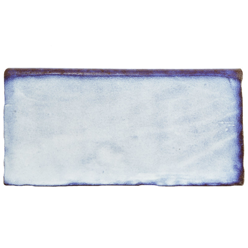 Antic Special 6" x 3" Glossy Ceramic Bullnose Tile Trim in Via Lactea