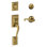 Addison Handleset with Deadbolt and Flair Door Lever and Rosette