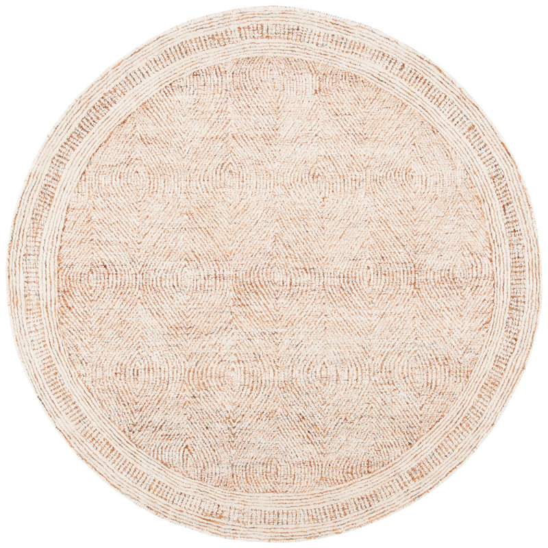 Tapis en laine touffeté à la main Cole, Rond 10pi