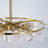 8-lights Dimmable Tiered Glass Chandelier