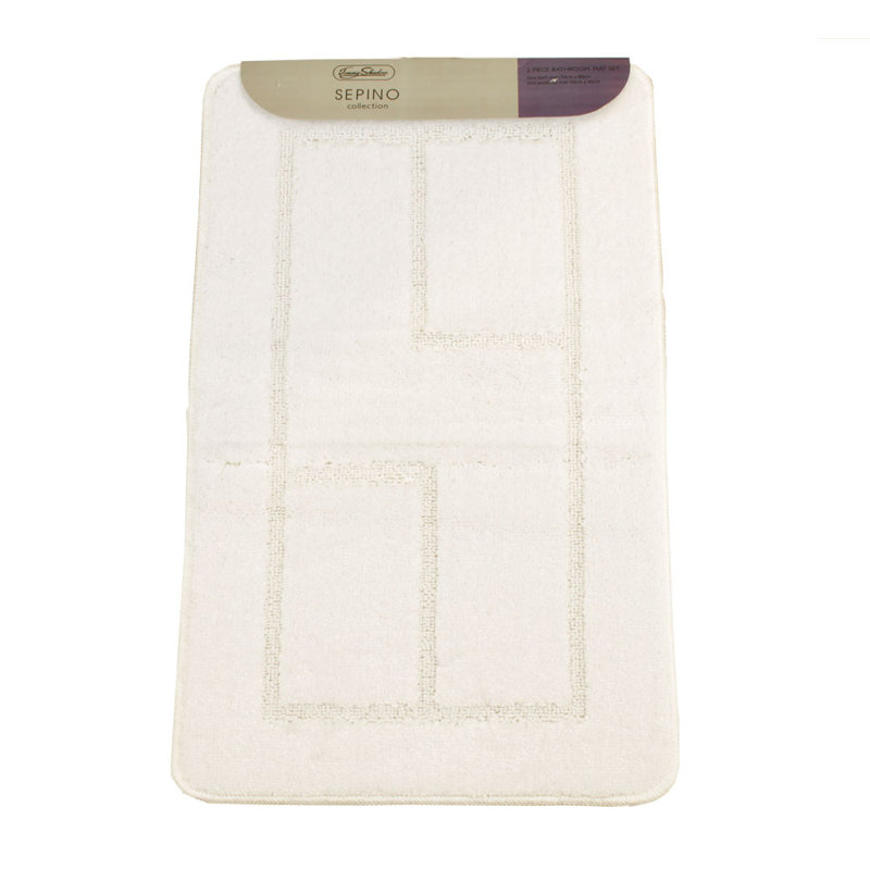 Abibatu Non-Slip Bath Rug, White