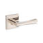 Wyndcliff Half Dummy Lever with Stepped Square Rose in Polished Chrome-1714778383