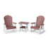 Ensemble de chaises berçantes 3 pièces avec table d'appoint Heritage Adirondack Heritage