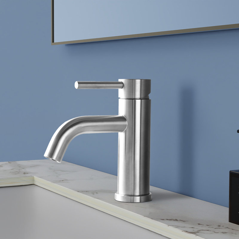 Robinet pour salle de bain à poignée simple Topcraft, Chrome