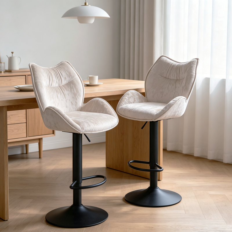Swivel Upholstered Counter Stool