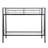Twin Over Black Metal Bunk Bed, Modern Style For ' Bedroom Decor, Space - Saving Option, And Quiet, Safe Stairs Activity, No Box Spring Needed Aesthetic, Feature, ,-37486765
