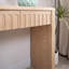 Console moderne à 4 tiroirs - Table d'entrée de 59,2 po au fini bois naturel-1076250734