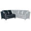 Canapé modulaire Melville (cuir, pieds coniques)-74770383-74770396