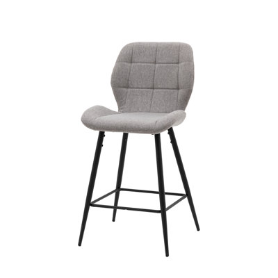 Skopelos Upholstered Counter Stool with Metal Frame