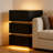 3-Drawer LED Smart Nightstand with Light-1557774914