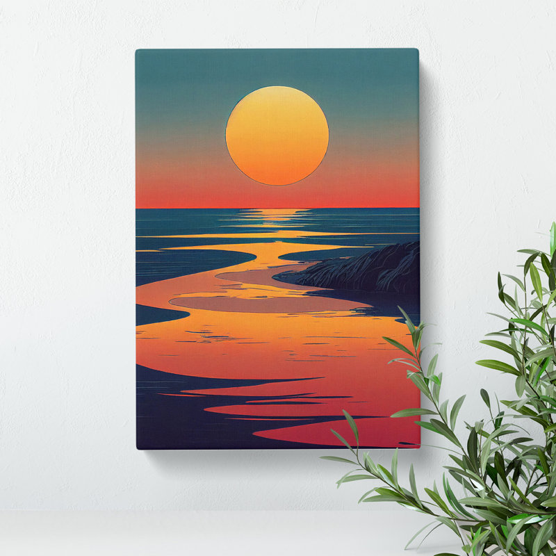 Masterful Sunset - Wrapped Canvas Print, 50cm H x 35cm W x 3cm D