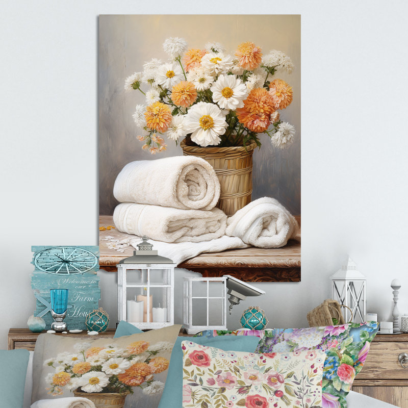 Farmhouse Laundry Tinges 1 - Art mural en métal, H 32 po x l 24 po x P 1 po