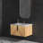 Wall-Mounted Bathroom Vanity with 3D Fluted Design & Integrated Ceramic Sink