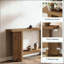 Table de canapé à double couche avec rangement, table de couloir, console