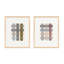 Untitled (Gridlock) Set Of 2 Vertical By Beth James - Framed Wall Art-364748114-364748136