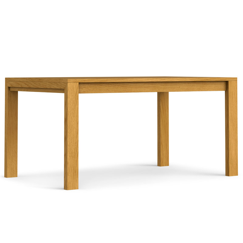 Wilson 60"W Wood Rectangle Dining Table, Transitional Style, Seats 6, Oak