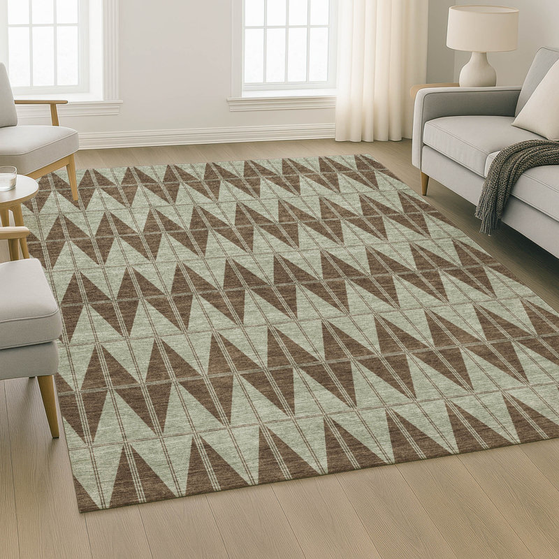 Tapis de qualité supérieure lavable à la machine Mayfield AMF2415, Chocolat, 3 pi x 5 pi