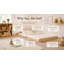 Leon Montessori Heavy Duty Solid Pine Bed Frame-1039224305-1034929721