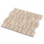 Adolif 3 Inch Arabesque Carrara White Marble Mosaic Tile for Wall Floor, 5 Sheets, 3.9 sq.ft-133392452