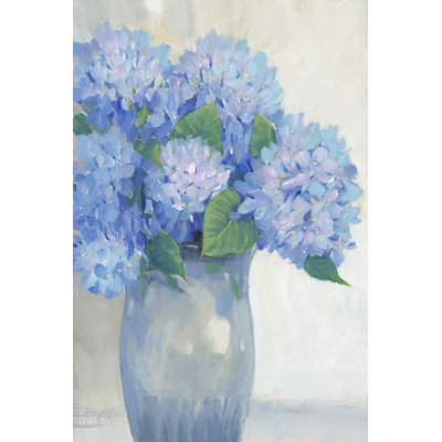 Blue Hydrangeas in Vase I by Tim O'Toole - Painting