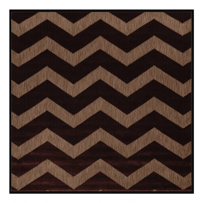 Machine Washable Checkered Black Area Rug