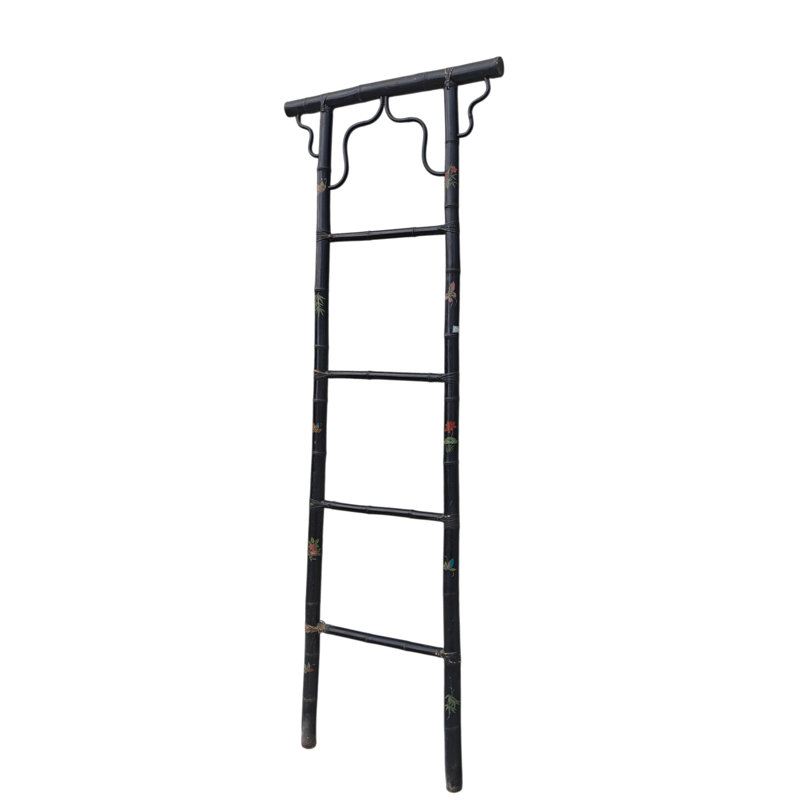 Vintage Hand-Painted Bamboo Ladders