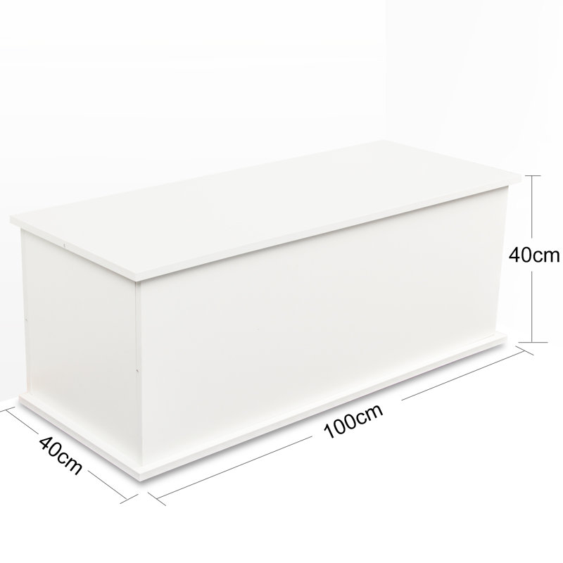 Banc de rangement pour jouets Dalia, Blanc