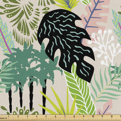 Cheskey Jungle Tropical Palm Leaves Banana Tree Multi-Purpose Fabric