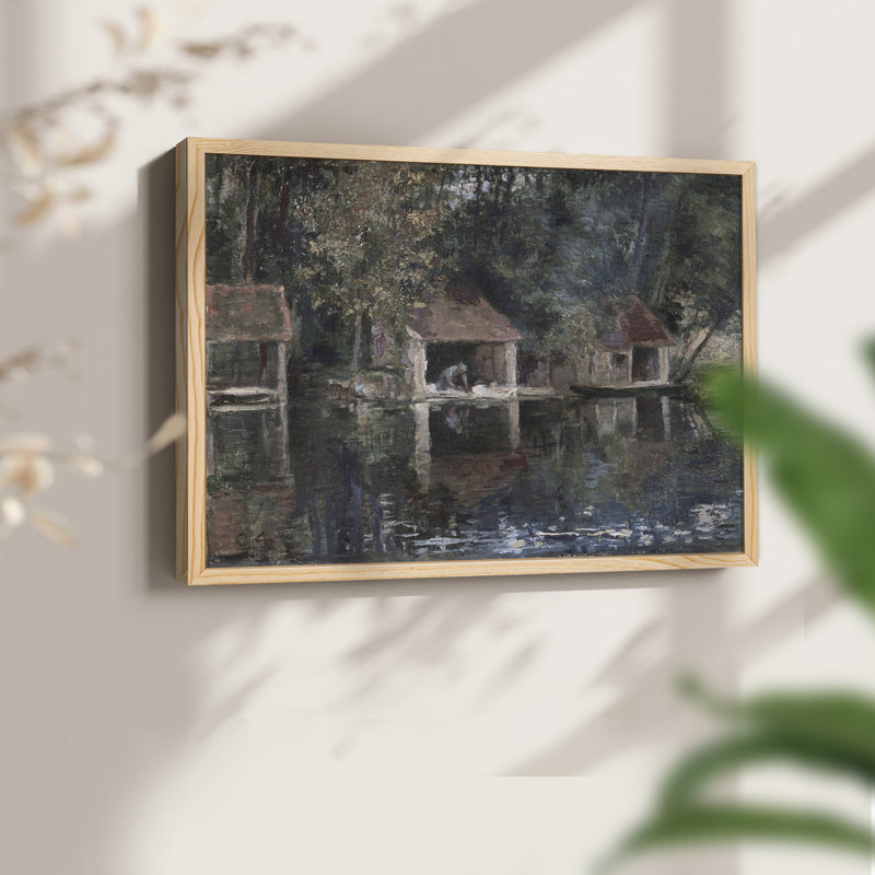 Paysages rétro-CCLII - reproduction encadrée, Naturel, H 22 po x l 28 po