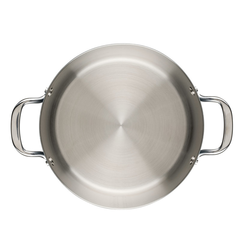 Kitchenaid Color-Finished Stainless Steel 3-Ply Base Stockpot With Lid, 8-Quart, Agave