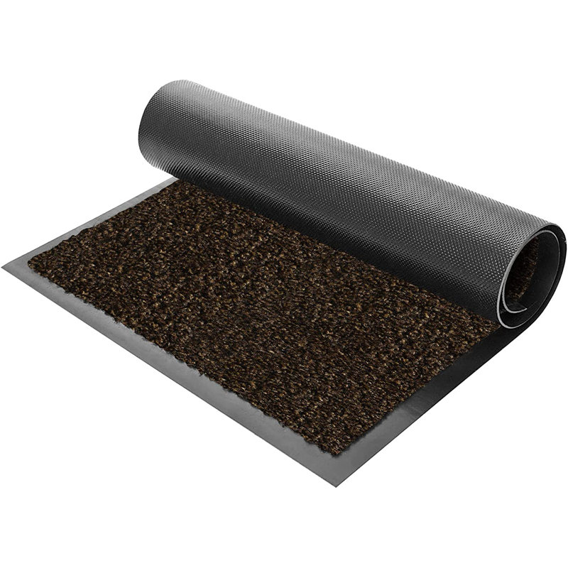 Jordayn Non-Slip Indoor Doormat, 120cm W x 180cm L, Brown