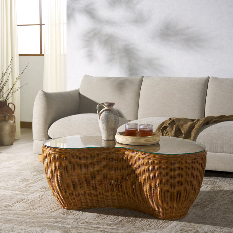 Table basse en rotin Hylda