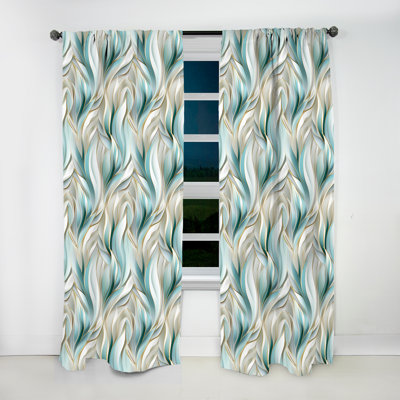 Vert et blanc scintillant Dazzle Glamour - Rideau obscurcissant abstrait tendance - 1 panneau