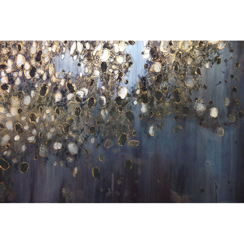 «Météore douche» par Derek Shaw - reproduction d'art sur toile tendue, Peinture de verre peinte à la main