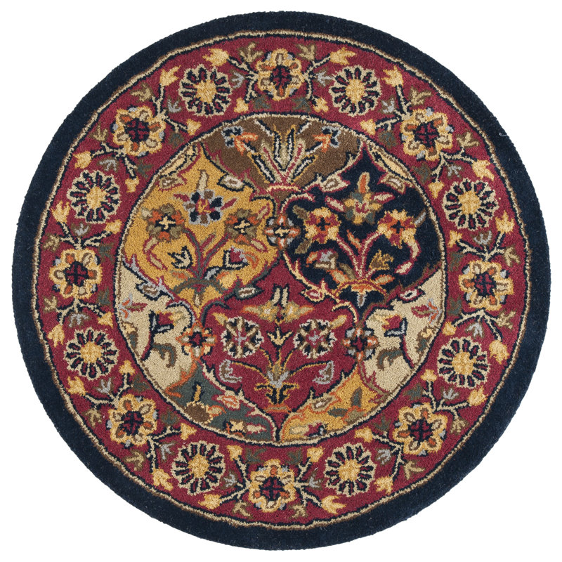 Wahcheechee Hand Tufted Wool Oriental Rug, Round 3'6"
