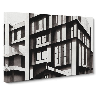Desirable Modern Architecture - Wrapped Canvas