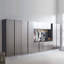 Nova Series Wood Wall Mounted Garage Cabinet With Soft Closing, Extra Deep Storage, And Stylish Metallic Finish