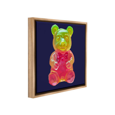 "Candy Bear On Blue" par Amelia Noyes sur toile