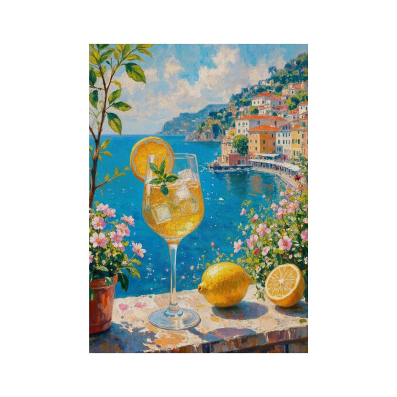 Paysage côtier sans cadre, art mural 12 po x 16 po