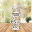 Gobelet personnalisé Boho Christian Cross avec couvercle et paille en acier inoxydable 20 oz