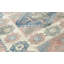 Wool Oriental Area Rug in Ivory/Blue/Coral