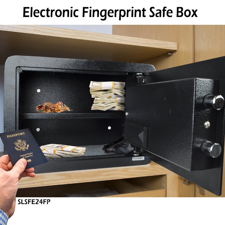 SereneLife Fingerprint Safe Box with Electronic Lock  Reviews Wayfair
