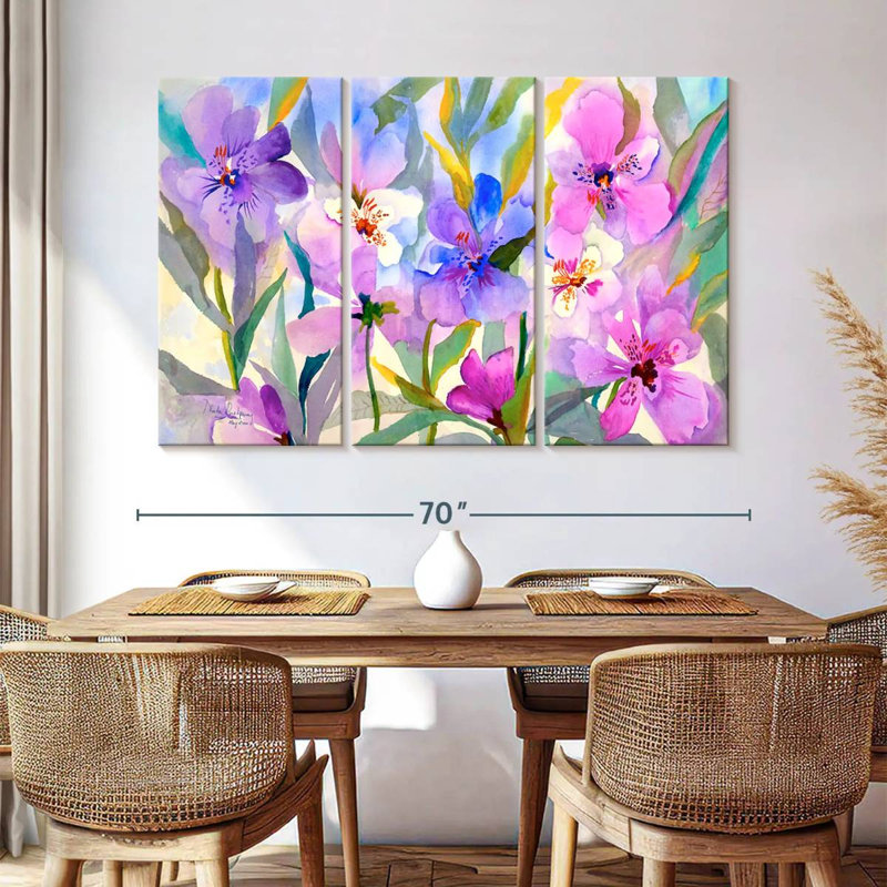 Harnek Iris Fields, 42" H x 65" W