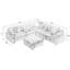 Canapé modulaire gris foncé, modulaire surdimensionné avec tissu en velours côtelé et base pour une vie relaxante, soutien de la pièce de revêtement